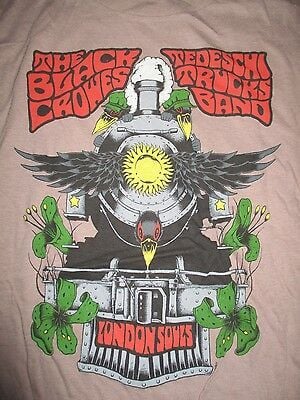 2013 Black Crowes & Tedeschi Trucks Band London Souls Concert Tour (med) T-shirt 7892