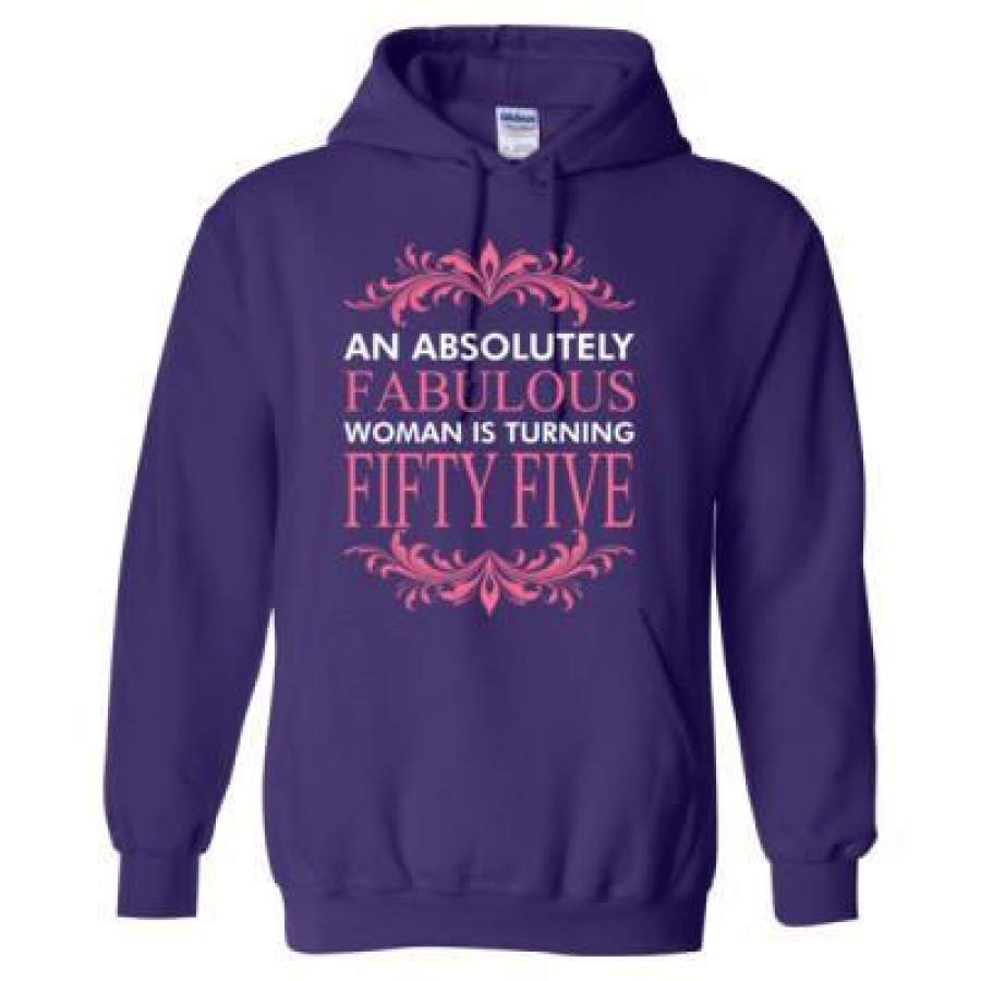 AGR An Absolutely Fabulous Woman Is Turning Fifty Five – Heavy Blend™ Hooded Sweatshirt