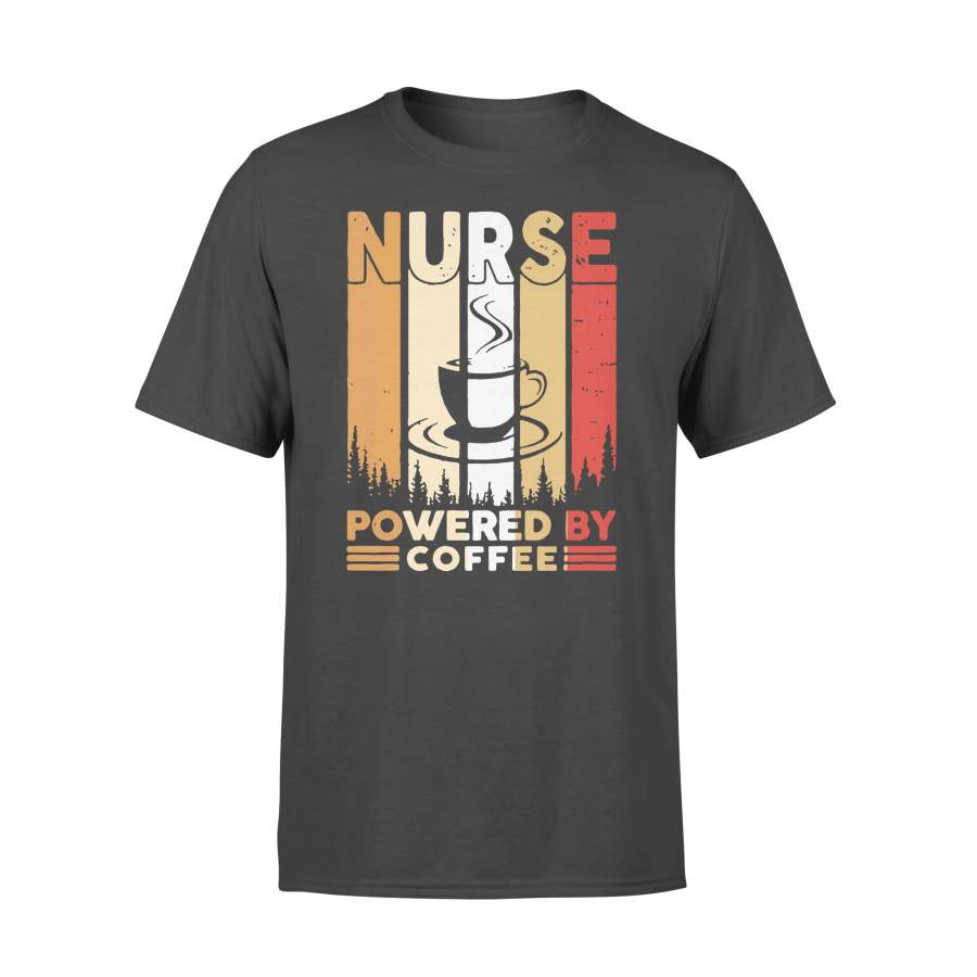 Nurse Powered By Coffee Vintage T-shirt