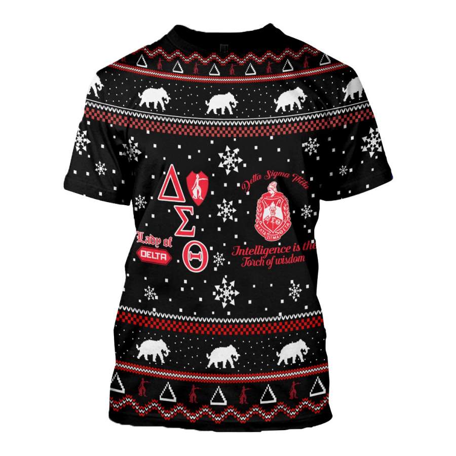 3D ALL OVER DELTA SIGMA THETA UGLY SWEATER