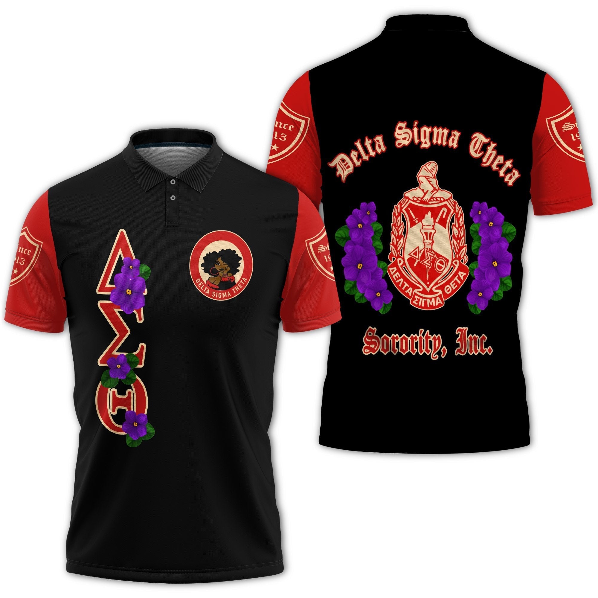 Sorority Polo – Delta Sigma Theta Violet Polo Shirt