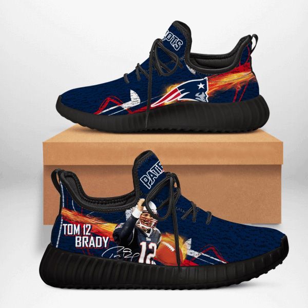 Tom 12 Brady New England Patriots Sneakers Custom Shoes B