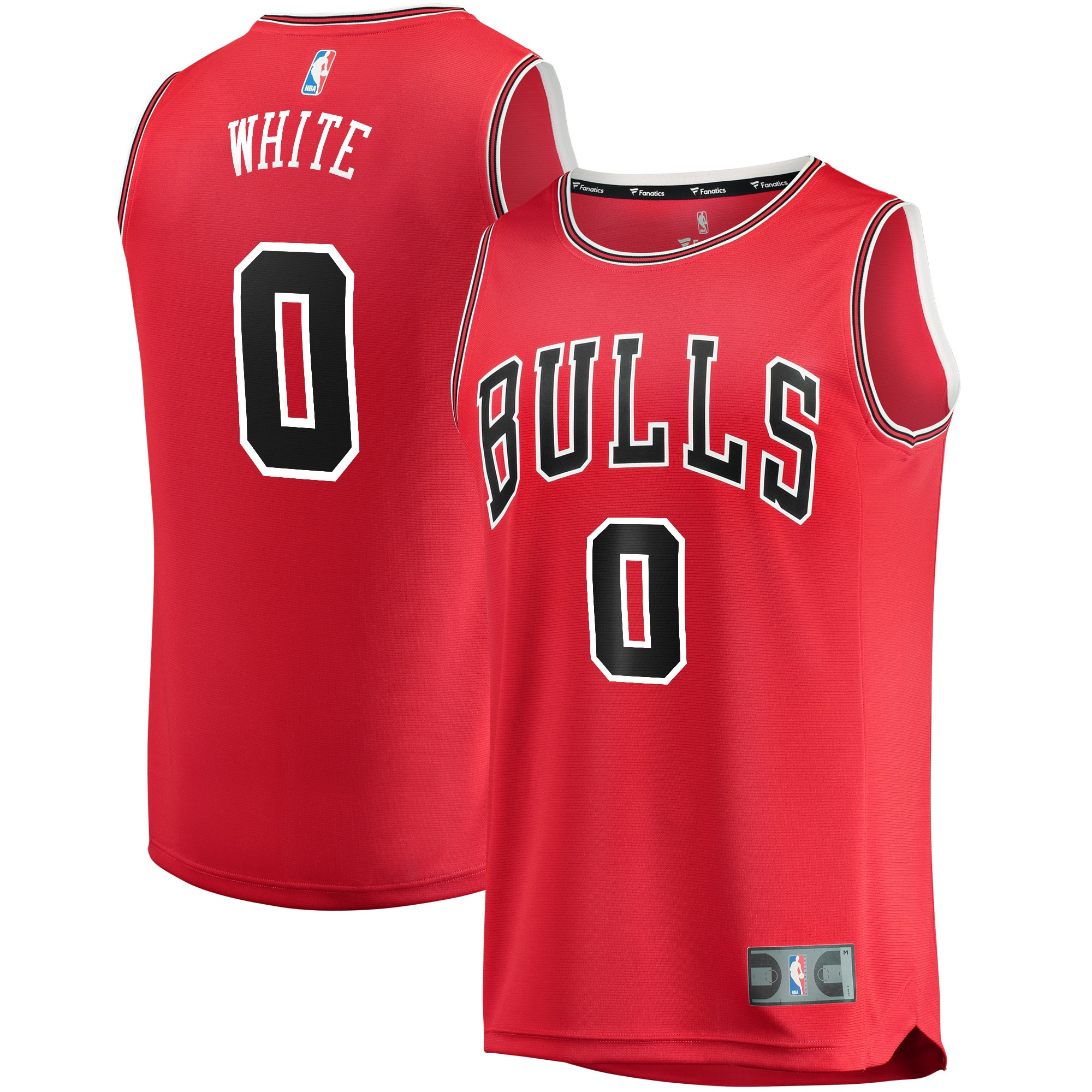 Coby White Chicago Bulls Fanatics Branded Replica Fast Break Jersey Red Icon Edition NBA