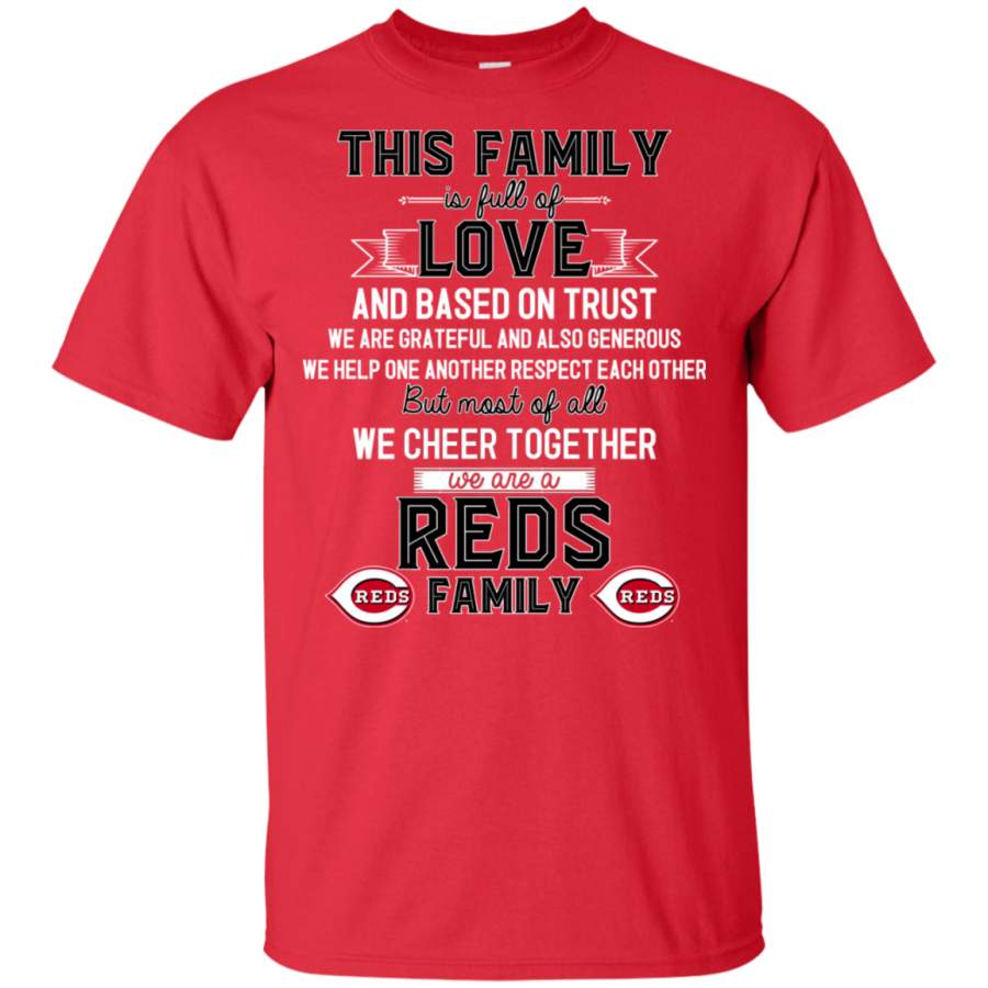 We Are A Cincinnati Reds Family T Shirt