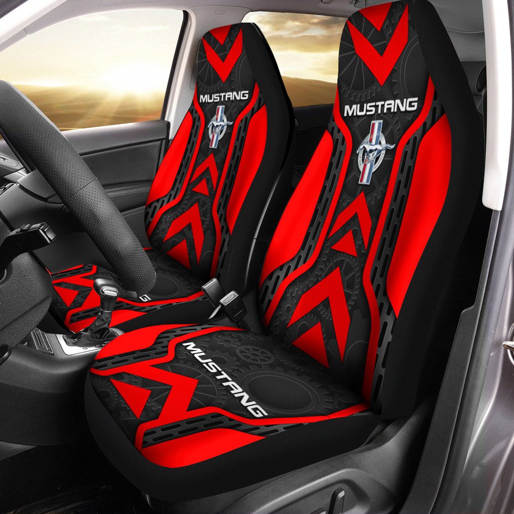 Mustang Car Seat Cover Set Of 2 Kreamshirt