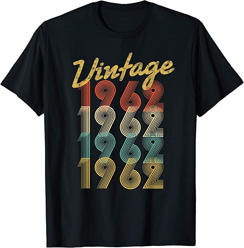 59th Birthday Gift Vintage 1962 Retro Pop Style 59 yrs old T-Shirt