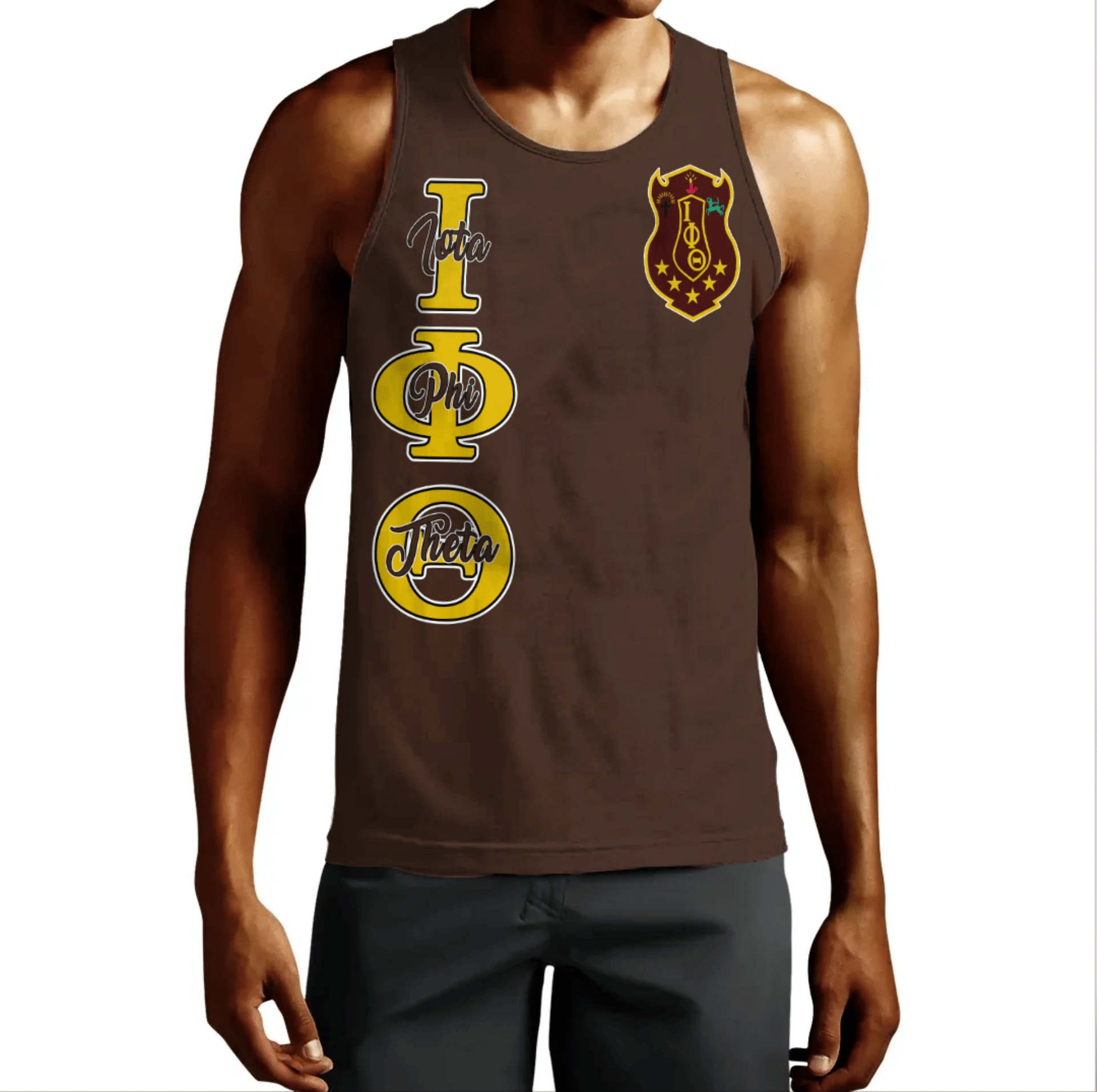 Wonderprint Tank Top Personalized Iota Phi Theta Tank Top Lt10