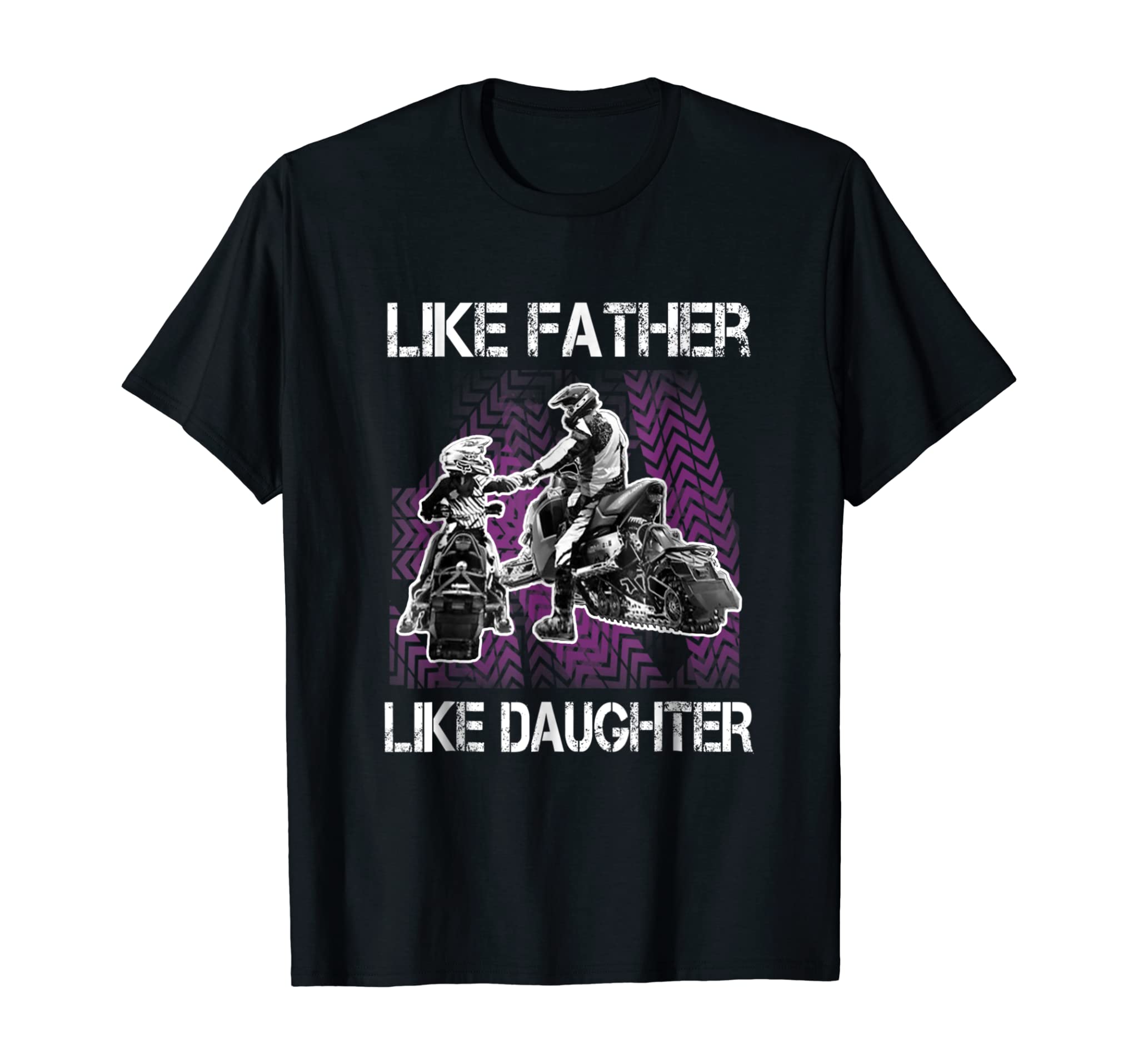 Snowmobile Father and Daughter T Shirt Girls Snowcross Tee