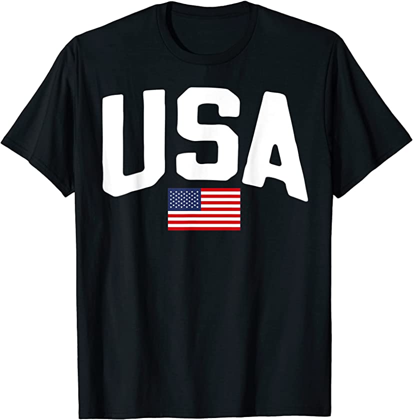 Vintage Style USA American Flag 4th Of July Patriotism Gifts T-Shirt