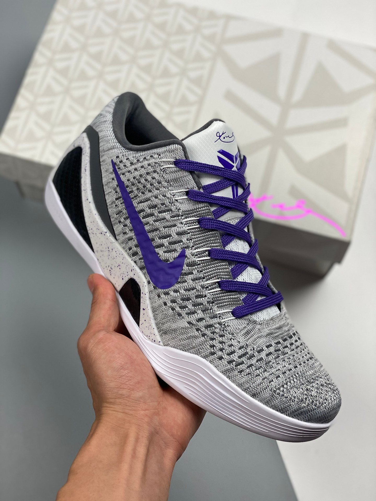 Nike Kobe 11 Elite Low Grey White Purple 5338338