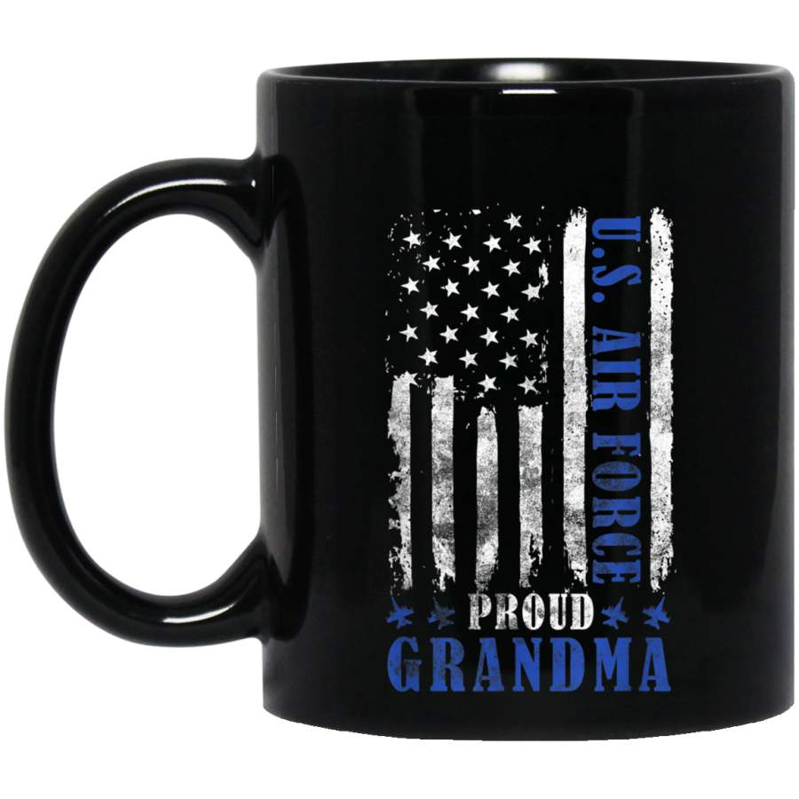 Womens Proud Grandma US Air Force T Shirt  USAF Shirt Veterans Day Christmas Gift Mug