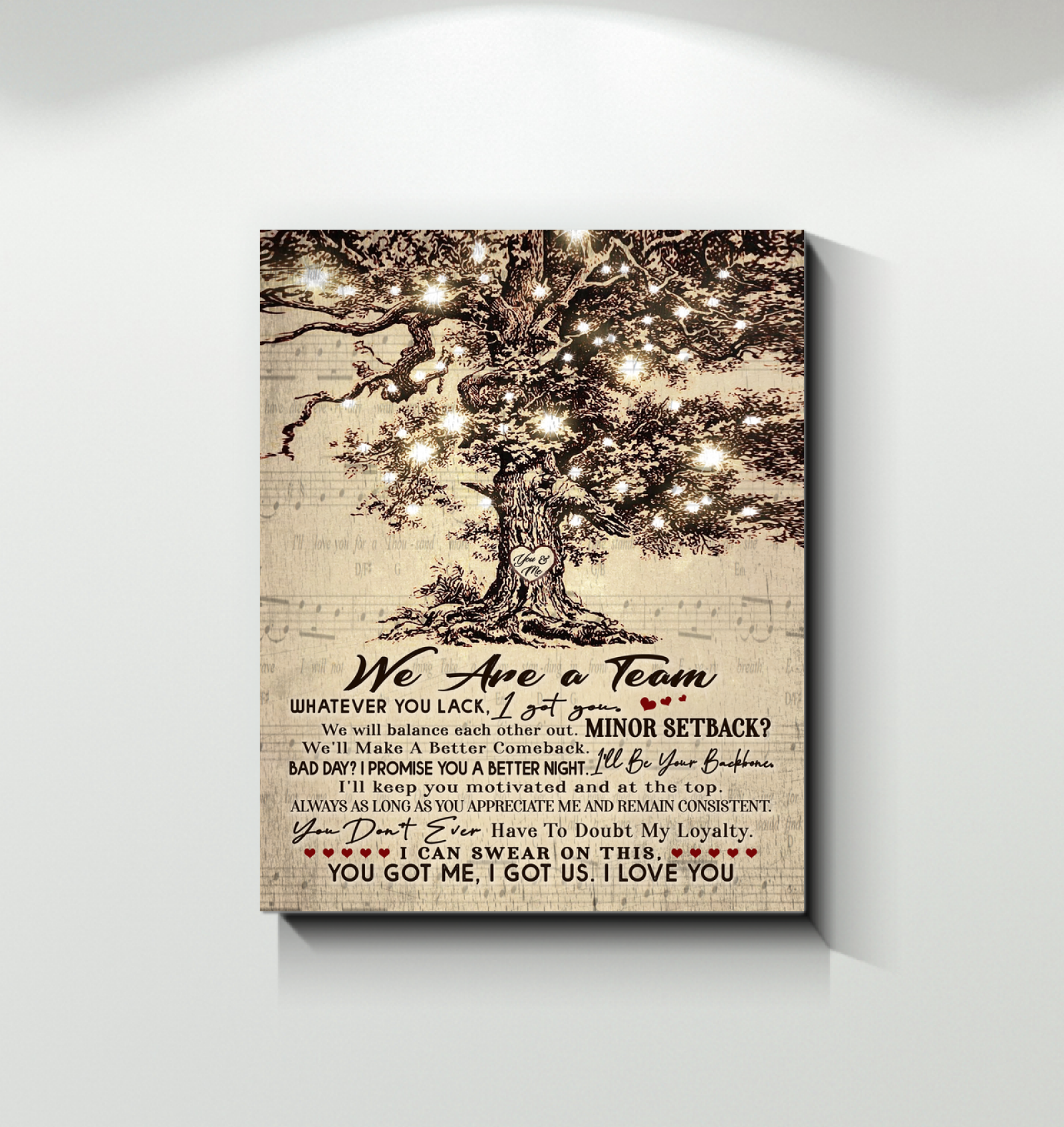 The Tree We Are A Team – Canvas Wall Art