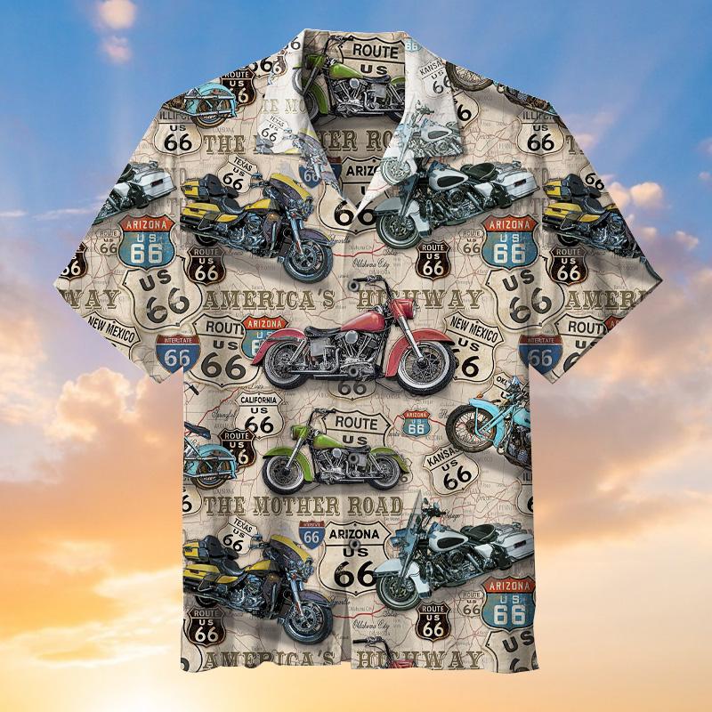 Amazing Vintage Motorcycles On Route Hawaiian Shirt | For Men & Women | Adult | Hw5797