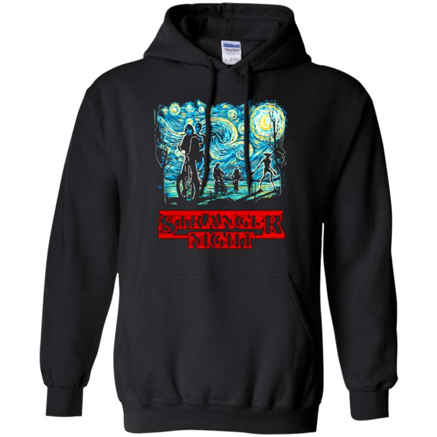 AGR Stranger Night Mashup The Starry Night Stranger Things Hoodie