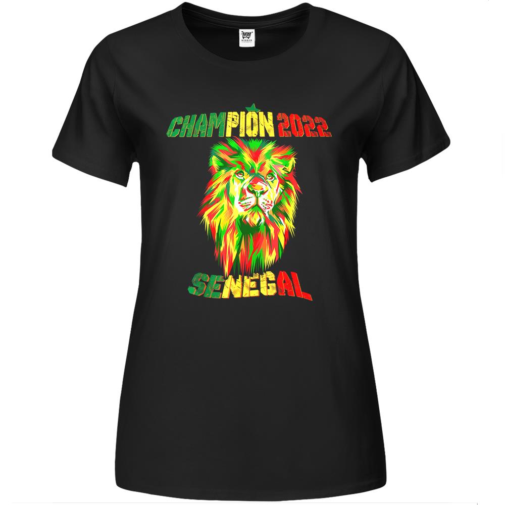 Senegalese Soccer Team Champion 2022 African Cup Senegal Premium Womens T Shirts