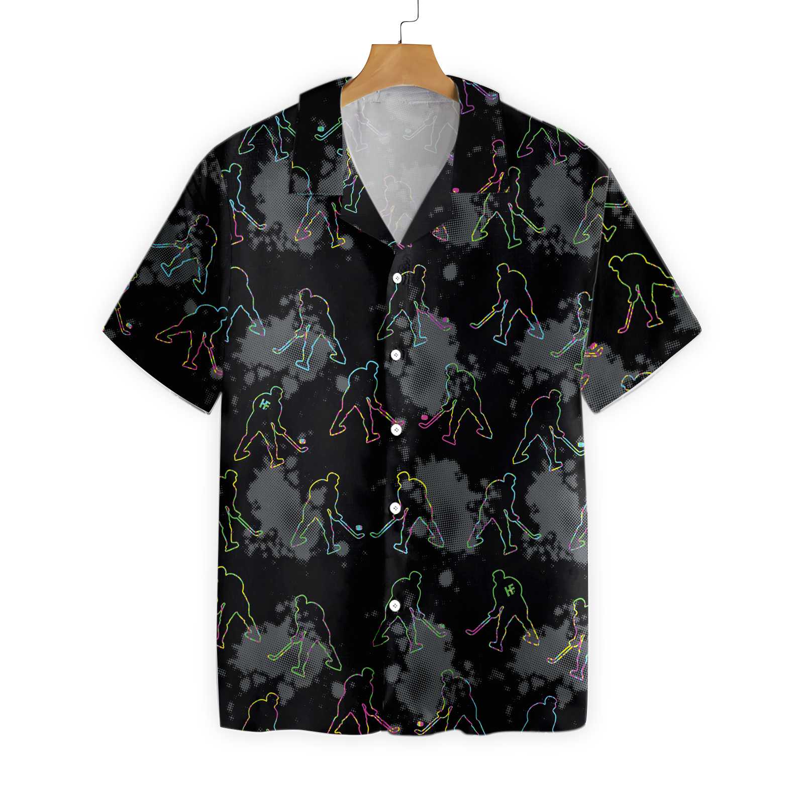 Grunge Pattern Boys Hockey Hawaii Shirt Ha46768