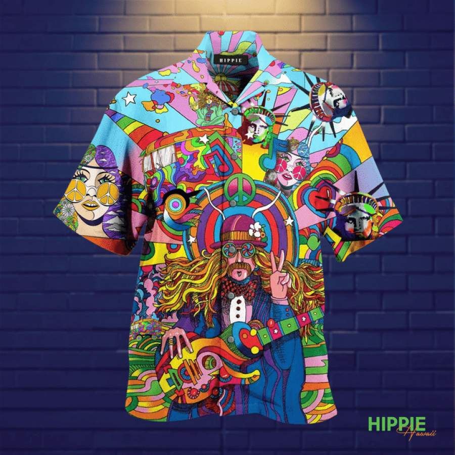 Amazing Hippie Hawaii Aloha Shirts Ha3094