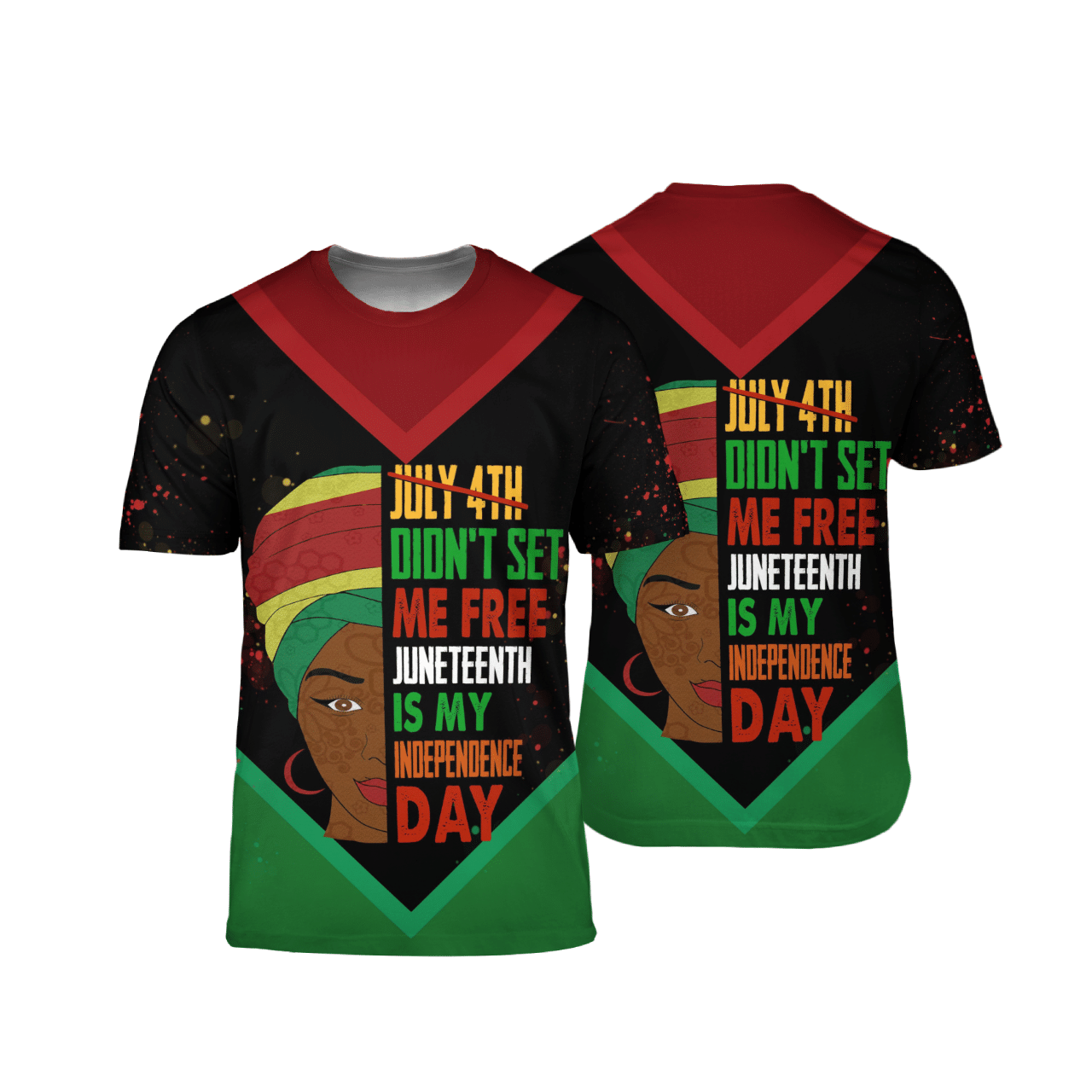 Juneteenth Black Girl All Over Print Shirt 3D Hoodie