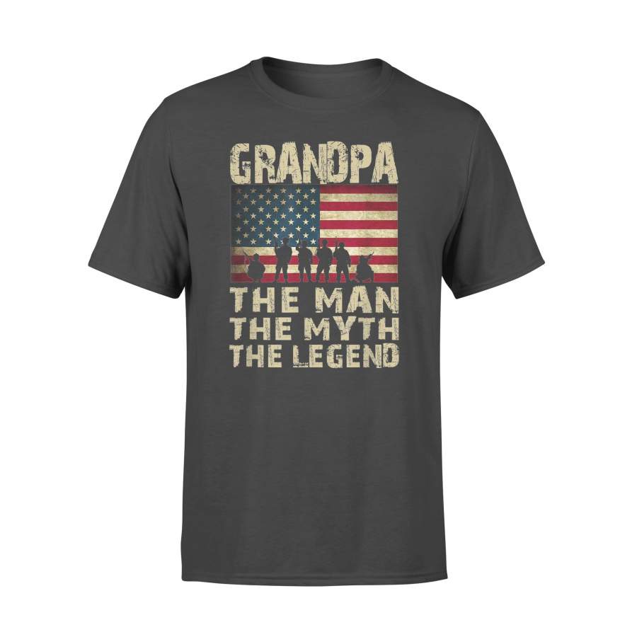 Father’s Day Grandpa The Man Myth Legend T-Shirt – Standard T-shirt