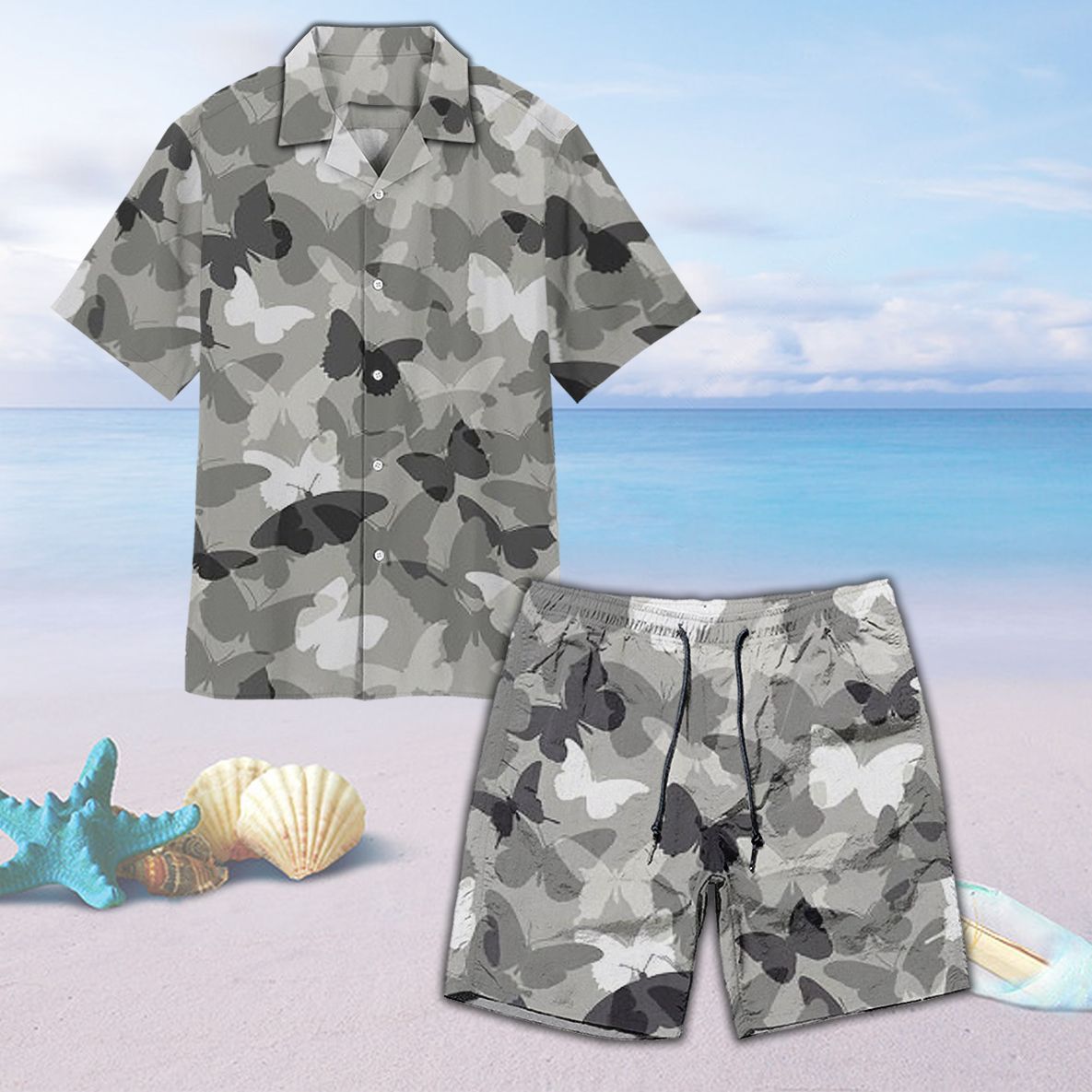 Butterfly Hawaiian Beach Short Ha97191