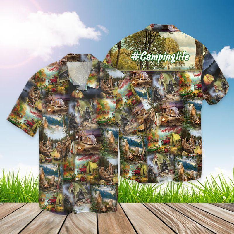 Camping Hawaii Shirt For Men And Women Ha72558