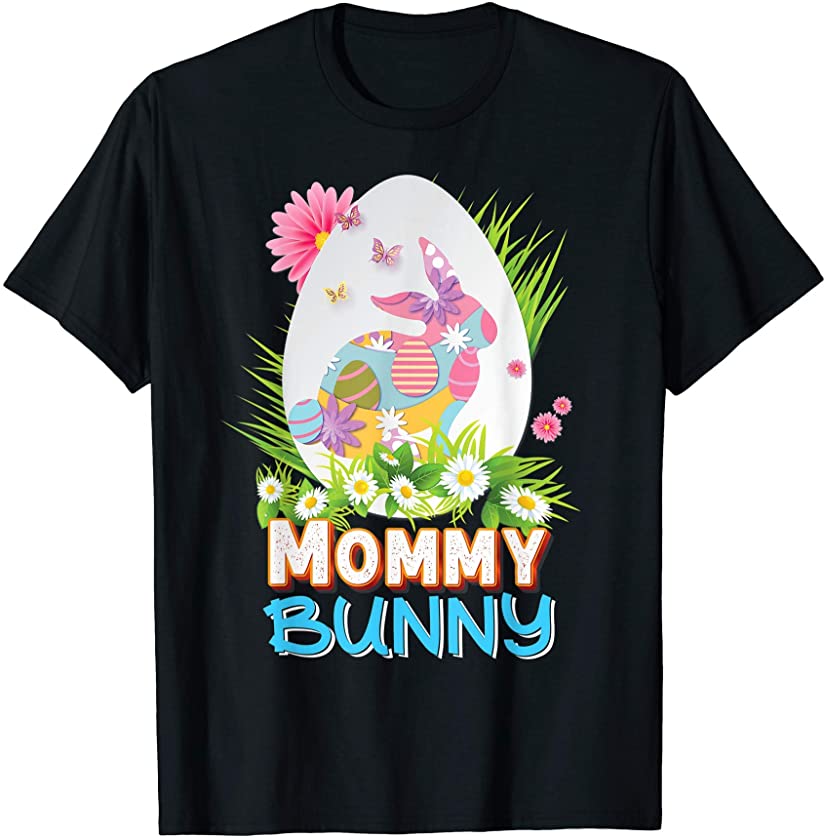 Mommy Bunny Cute Matching Family Rabbit Easter Egg Hunt Love T-Shirt