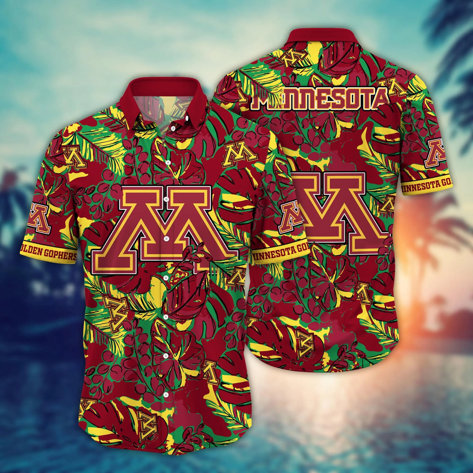 Minnesota Golden Gophers NCCA Hawaiian Shirt Music Festivals Cup Tie Shirts