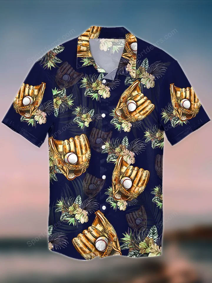 Baseball Catcher Tropical Hawaii Summer Hawaii Shirts For Aloha Beach Shirt Ha95399