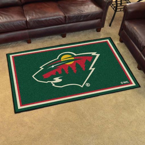 Minnesota Wild Logo Custom Area Rug Carpet Full Sizes Home Living Rugs Carpet Decor