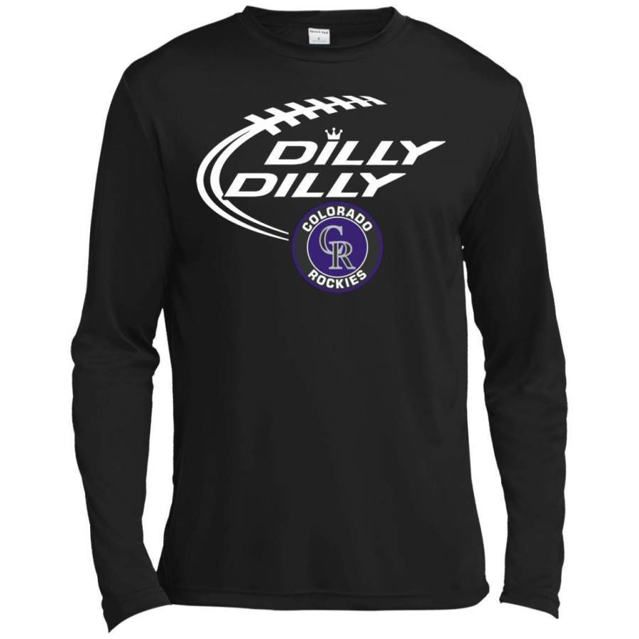 AGR Dilly Dilly Baseball Colorado Rockies Sport Premium Long Sleeve T-shirt