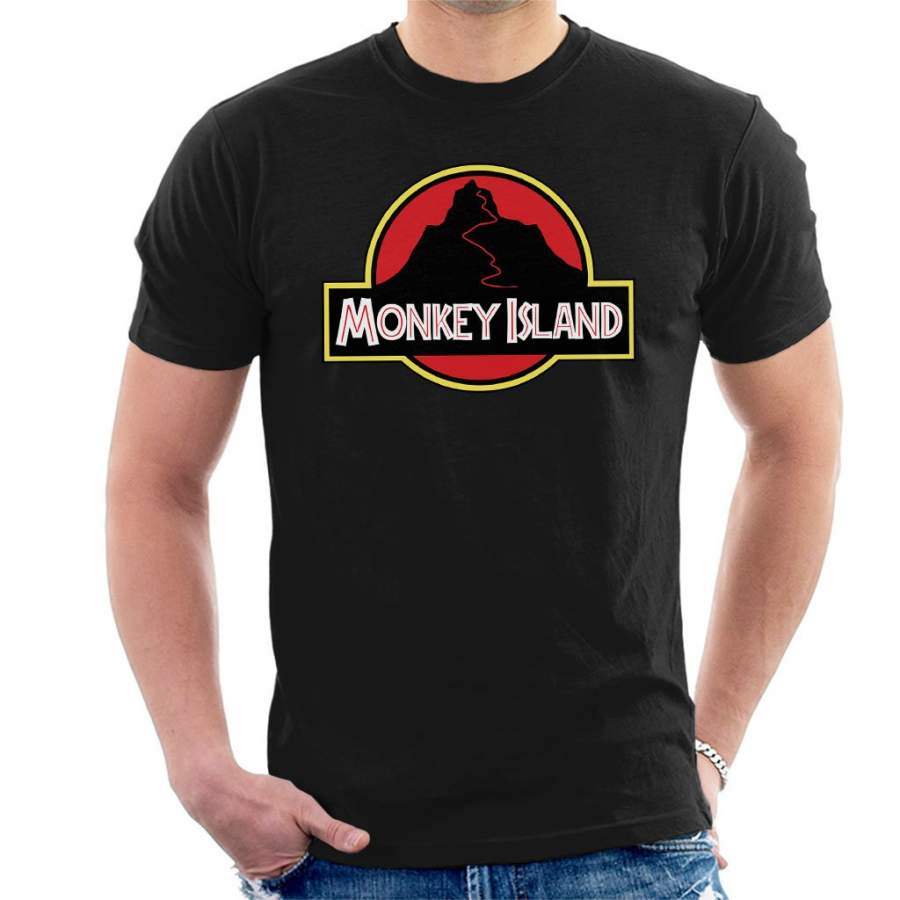 Monkey Island Jurrassic Park Logo Men’s T-Shirt