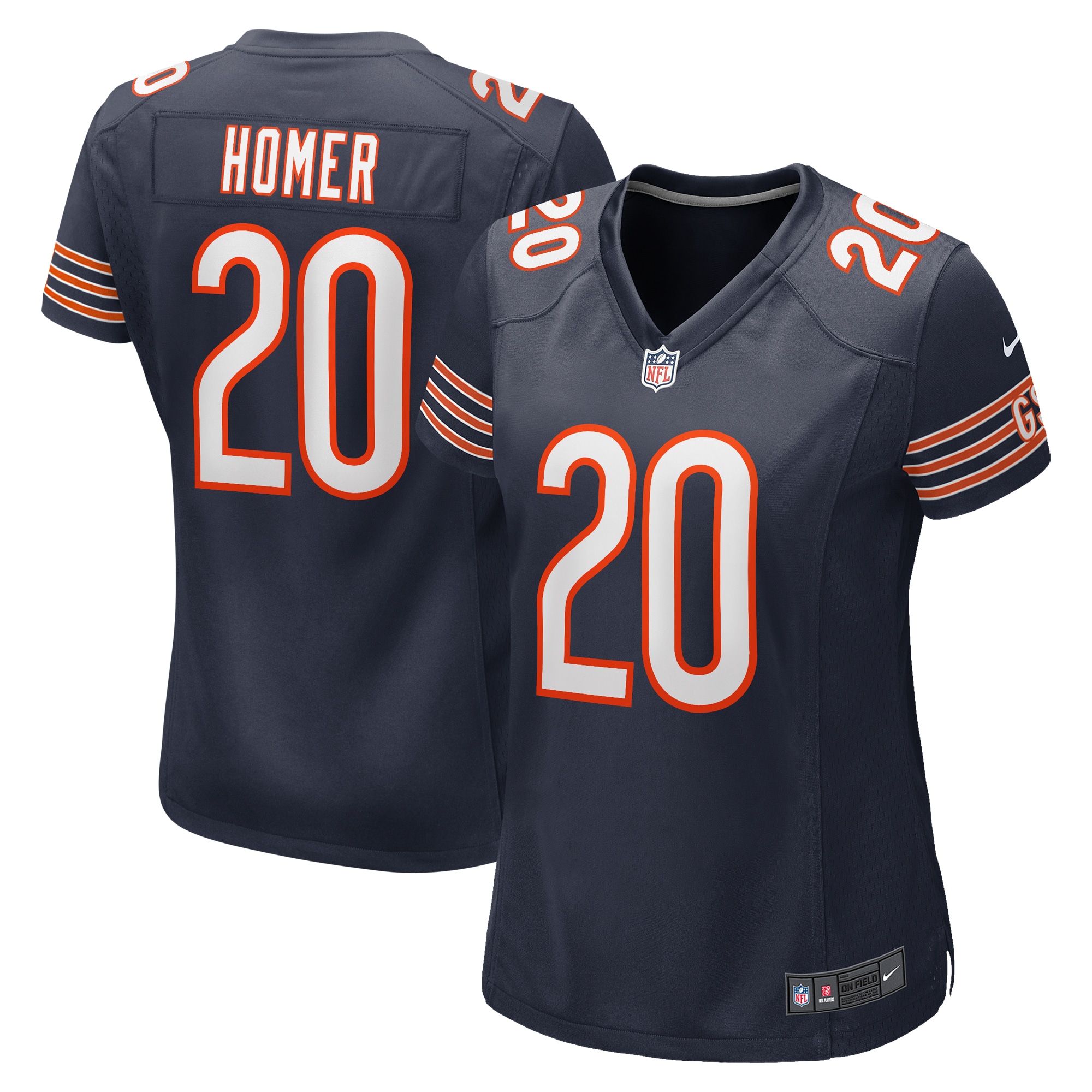 Women’s Chicago Bears Travis Homer Navy Game Player Jersey