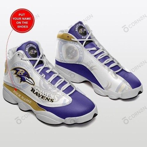 Baltimore Ravens Personalized Aj 13 Tennis For Fan Shoes Sport Sneakers