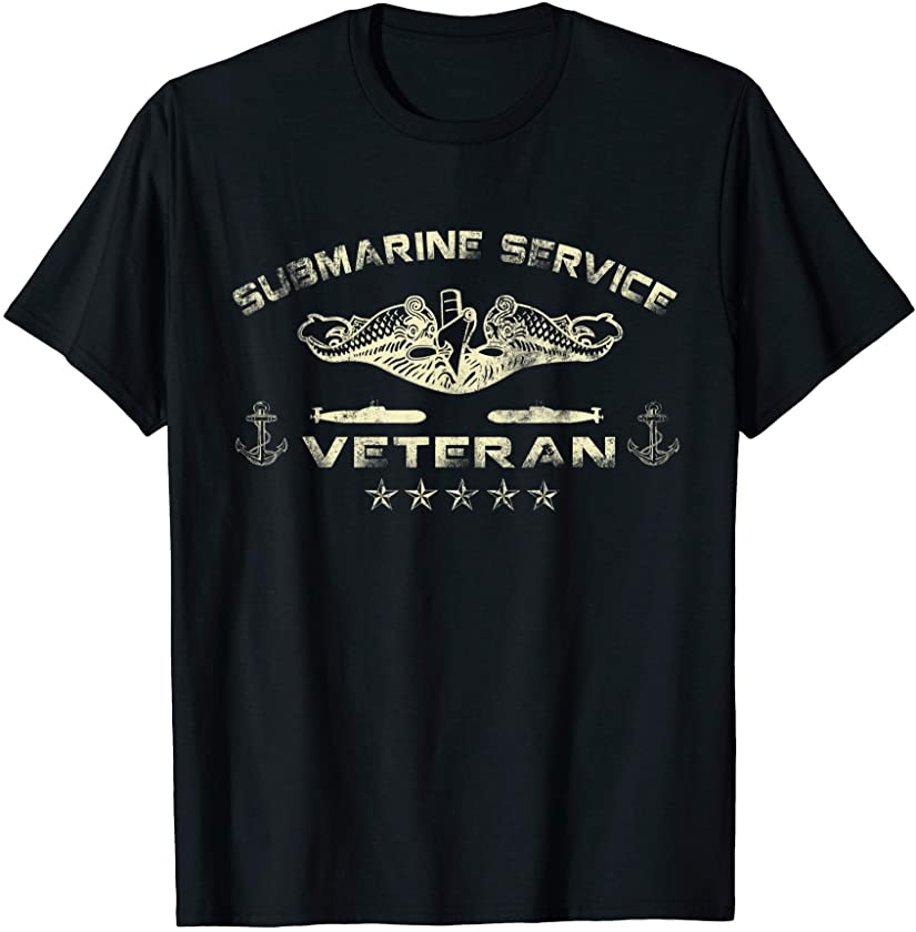 Vintage US Submarine Service Veteran vintage T- Shirt Mens T-Shirt