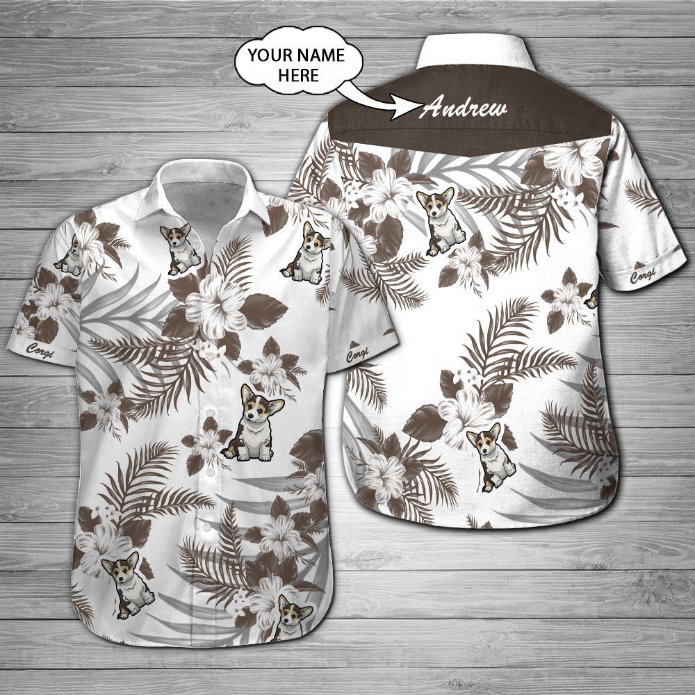 Corgi Custom Name Hawaii Shirt 201 Ha42106