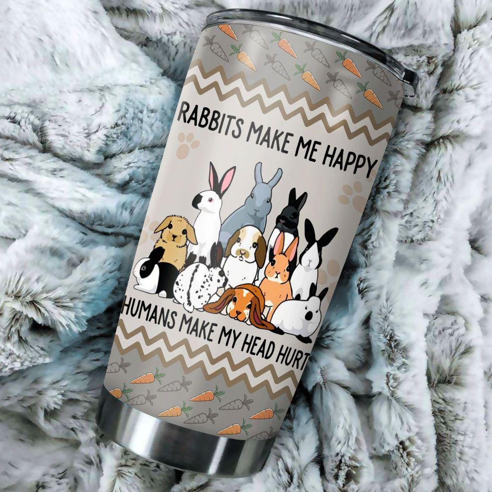 Rabbits Stainless Steel Tumbler Cup | Travel Mug | Tc4309