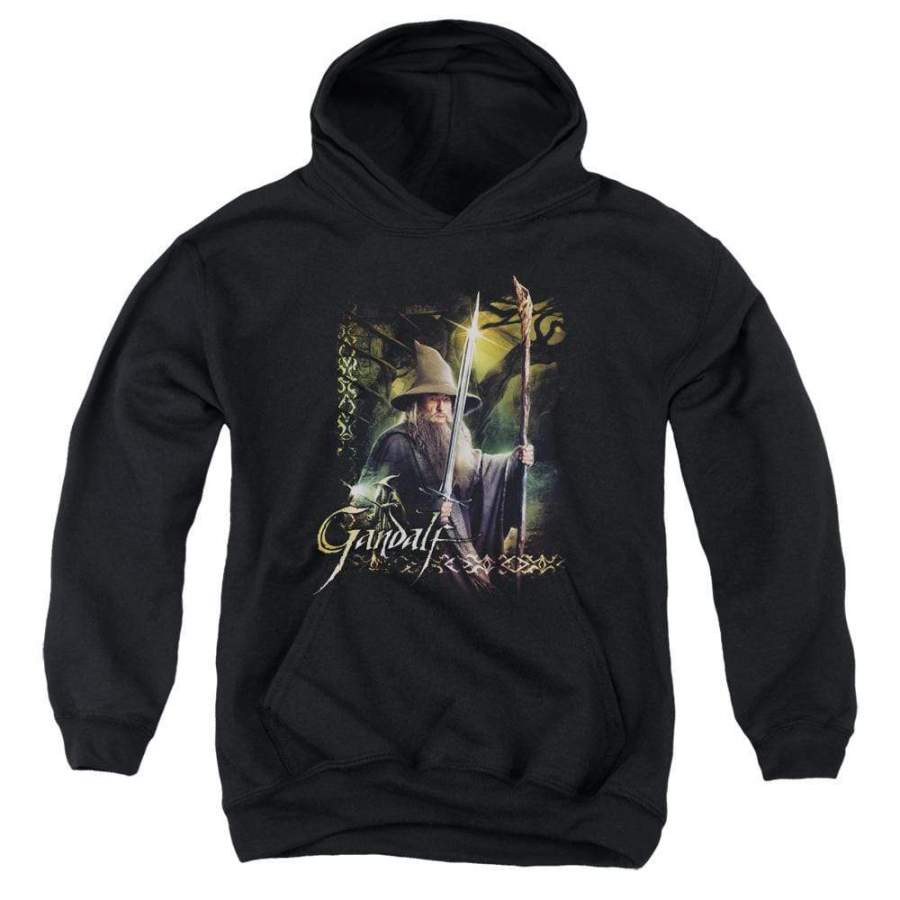 The Hobbit Sword And Staff Youth Hoodie (Ages 8-12)