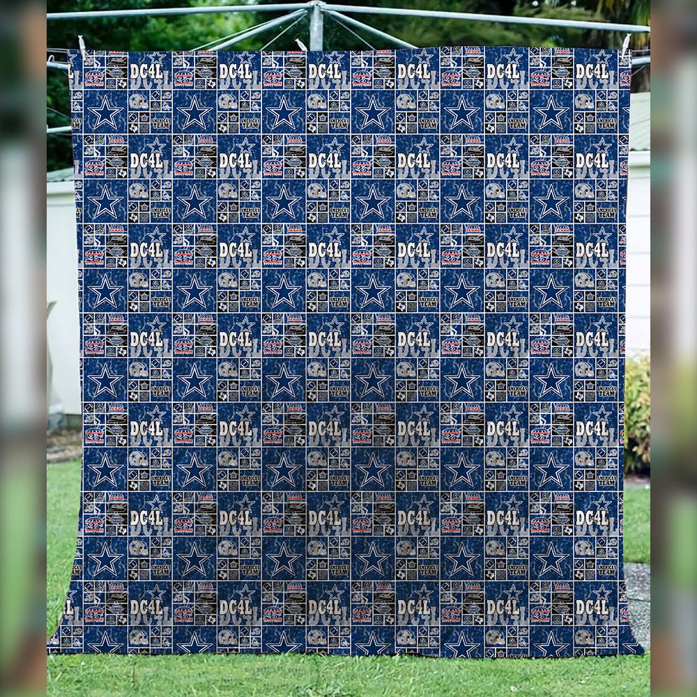 Dallas Cowboys 3D Quilt Blanket 985