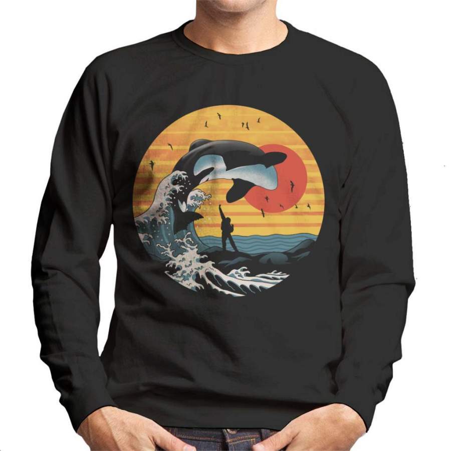 The Great Killer Whale Free Willy Men’s Sweatshirt