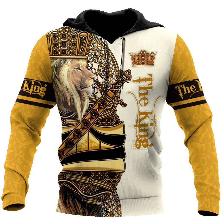 The Yellow King Royal Lion 3D All Over Printed Shirts For Men and Women