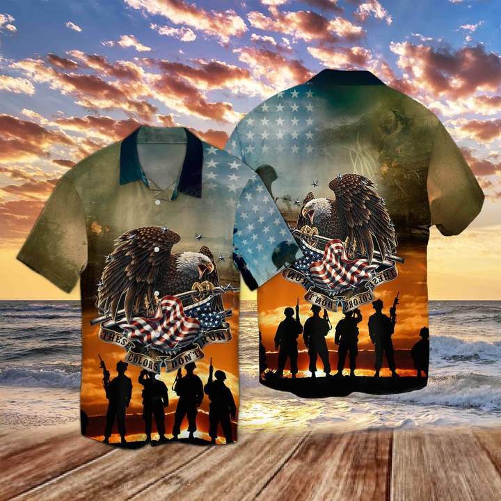 These Colors Run Eagle American Hawaii Shirt Ha6994