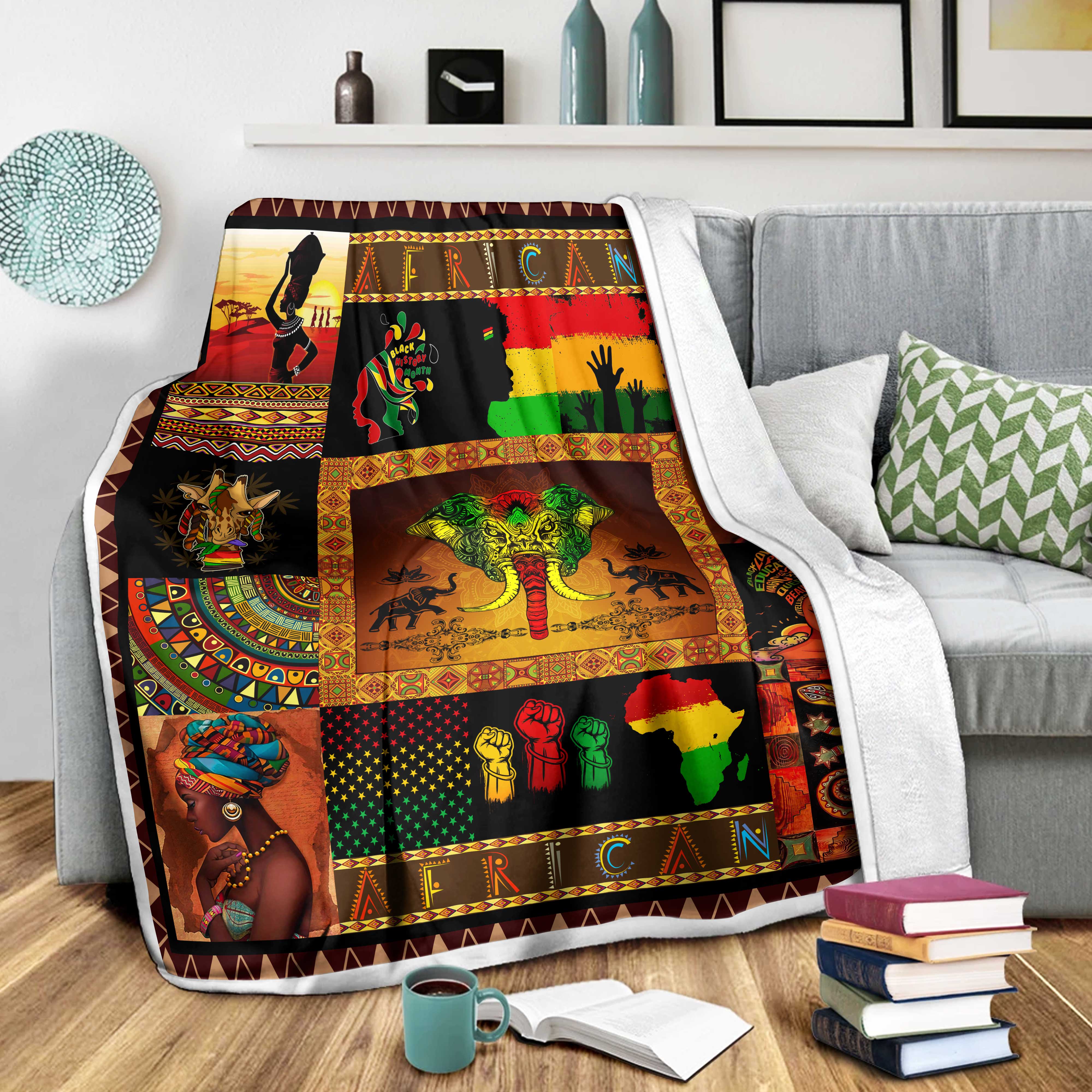 Africa 3D Printed Blanket AM04052101.S1