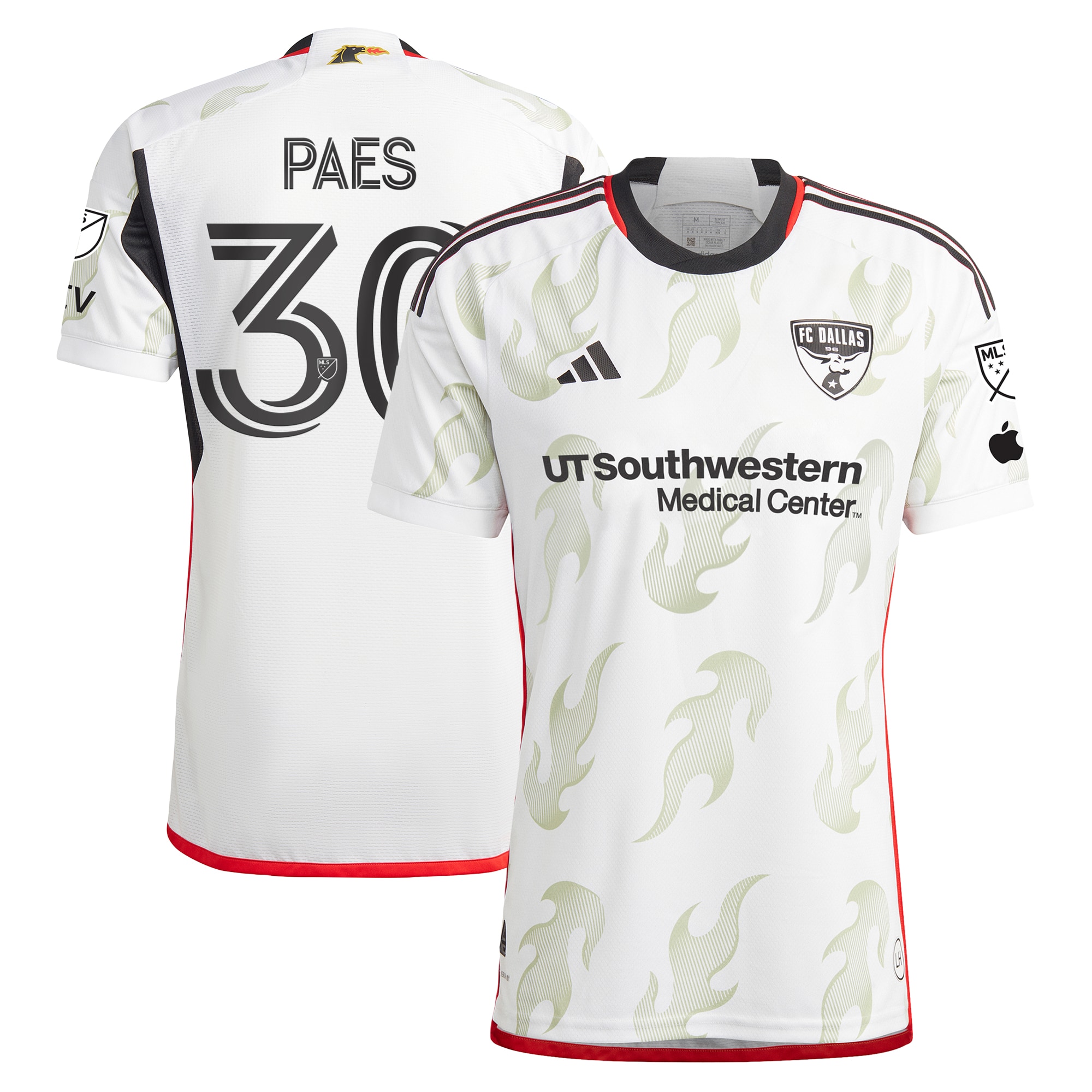 Maarten Paes FC Dallas 2024 Burn Baby Burn Authentic Player Jersey  White