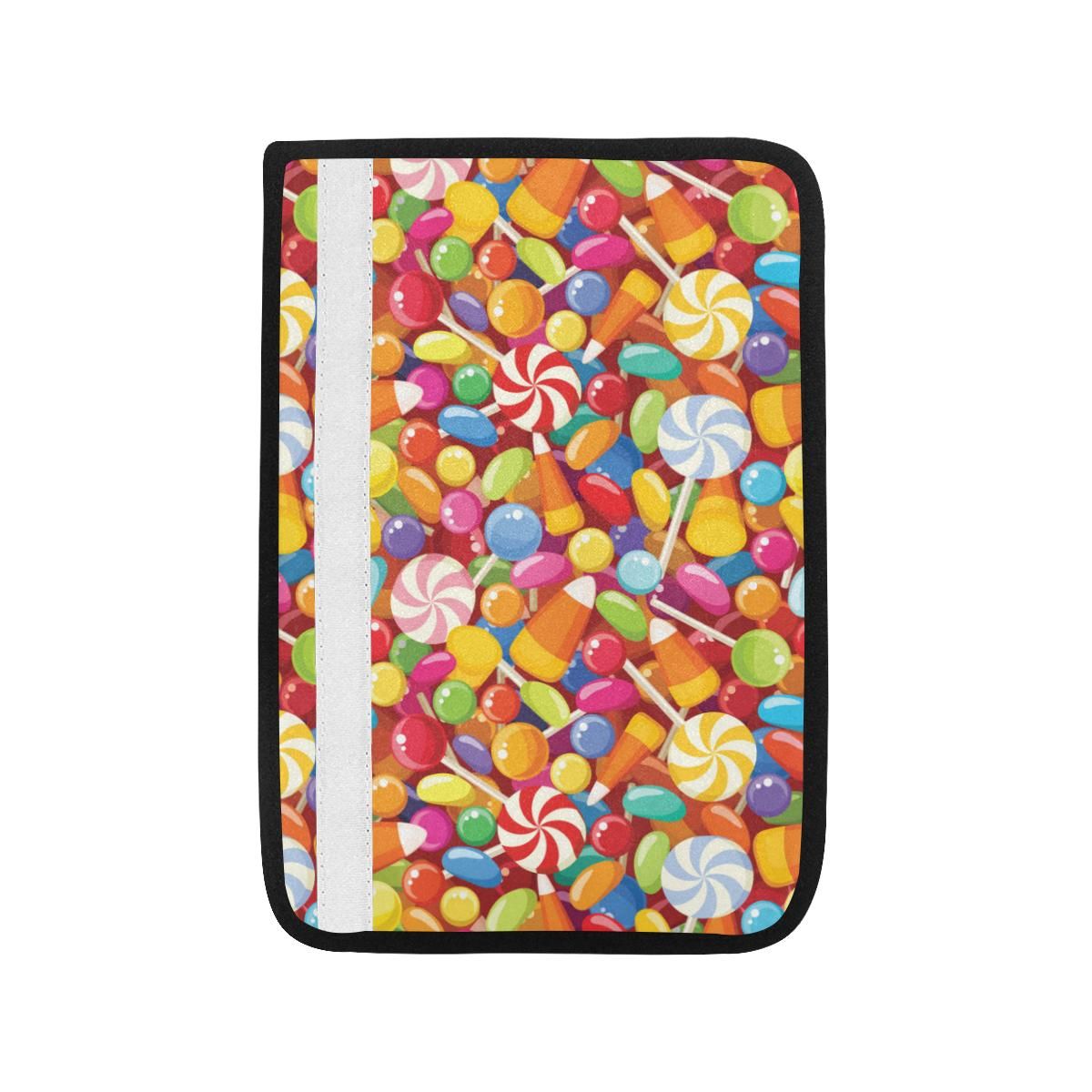 Candy Pattern Print Design 02 Car Seat Belt Cover