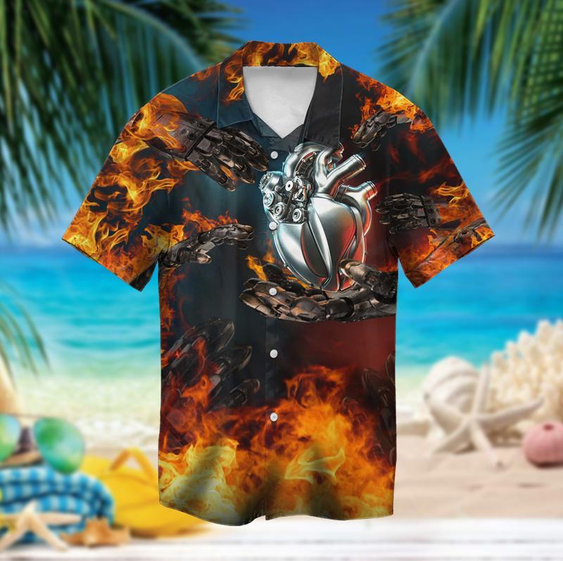 Mechanic Heart Hawaii Shirt For Men Women Ha60797