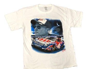 Vintage Nascar Racing Mark Martin Graphic T Shirt  S 4111