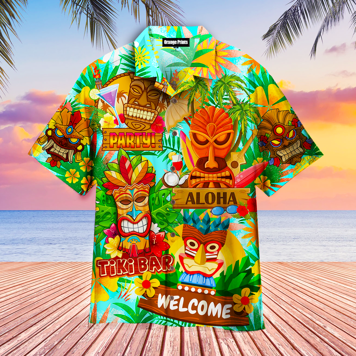 Welcome Tiki Bar Party Aloha Tropical Hawaiian Shirt – For Men And Women