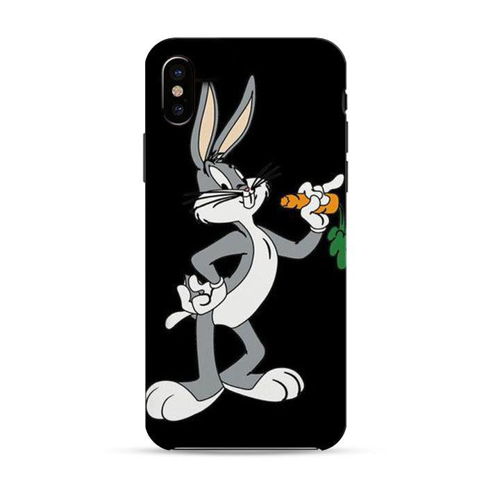 Bugs Bunny Looney Tunes Cartoon Funny Iphone X 3D Case | Black