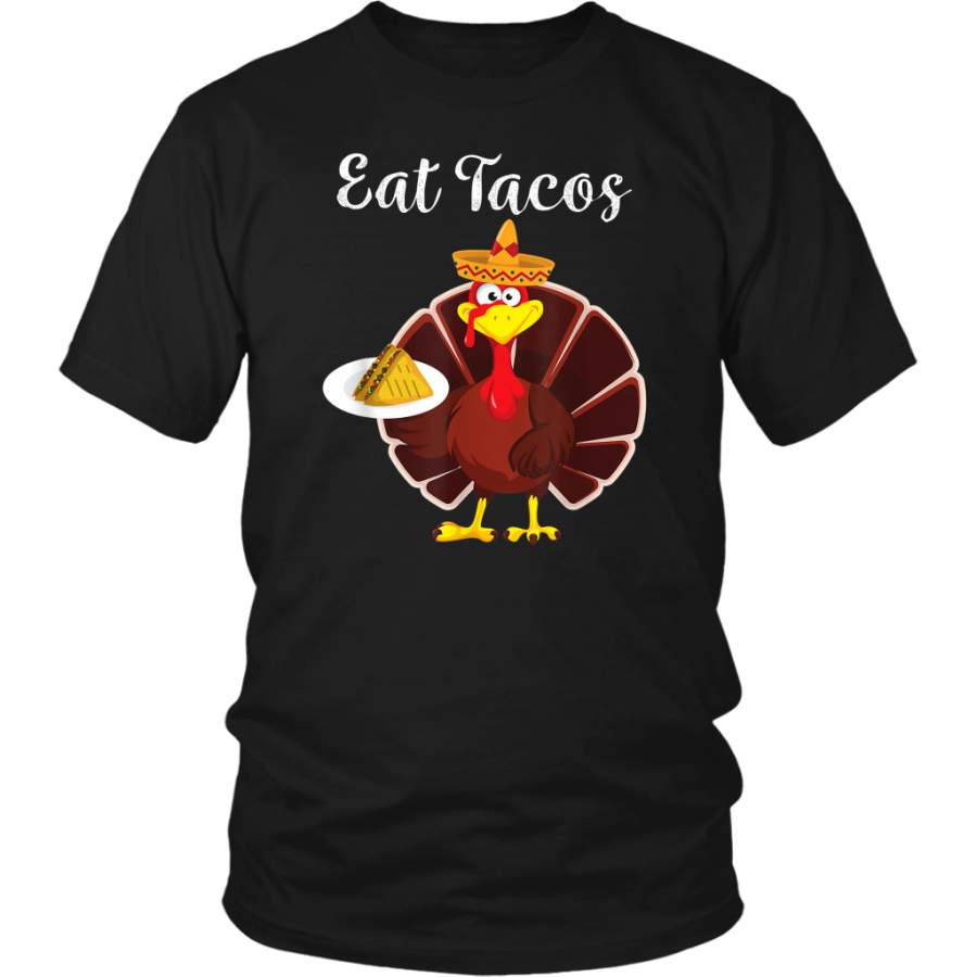 Turkey Eat Tacos Funny Mexican Sombrero Thanksgiving shirts