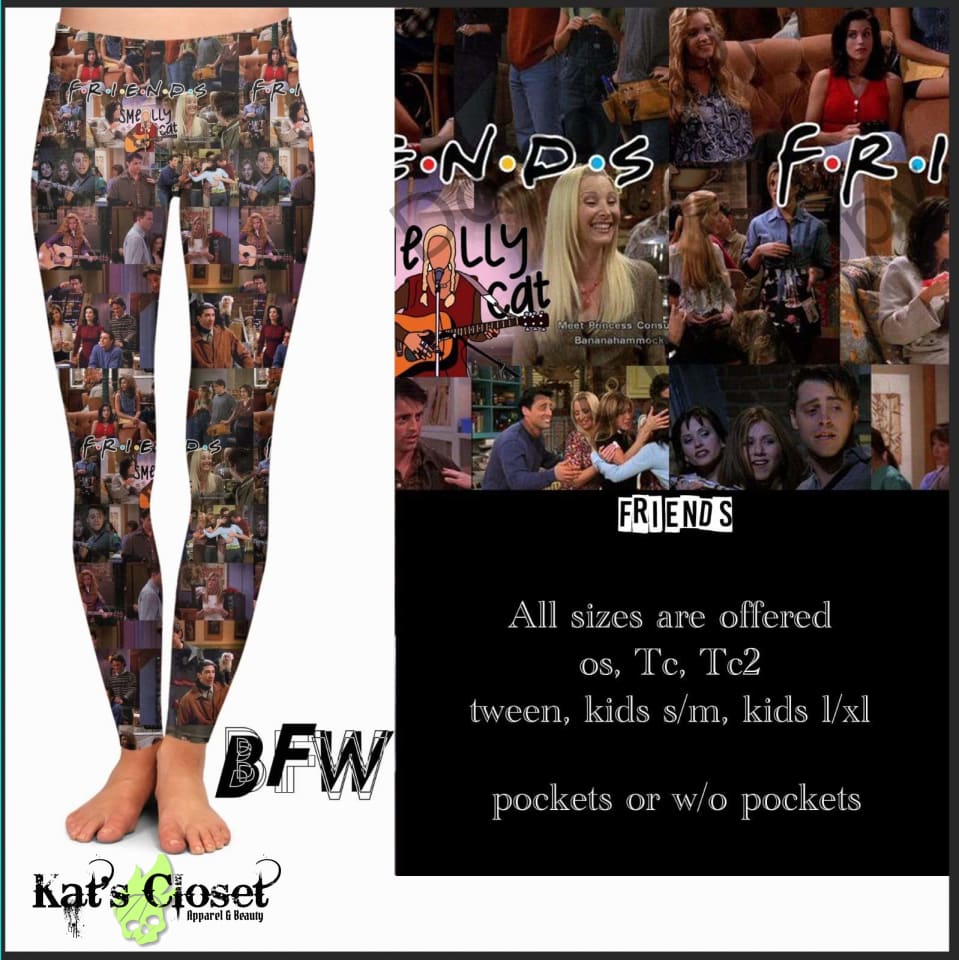 F.R.I.E.N.D.S. Leggings, Capris, Joggers, & Loungers – Pre-Orders Close Eta Mid Feb